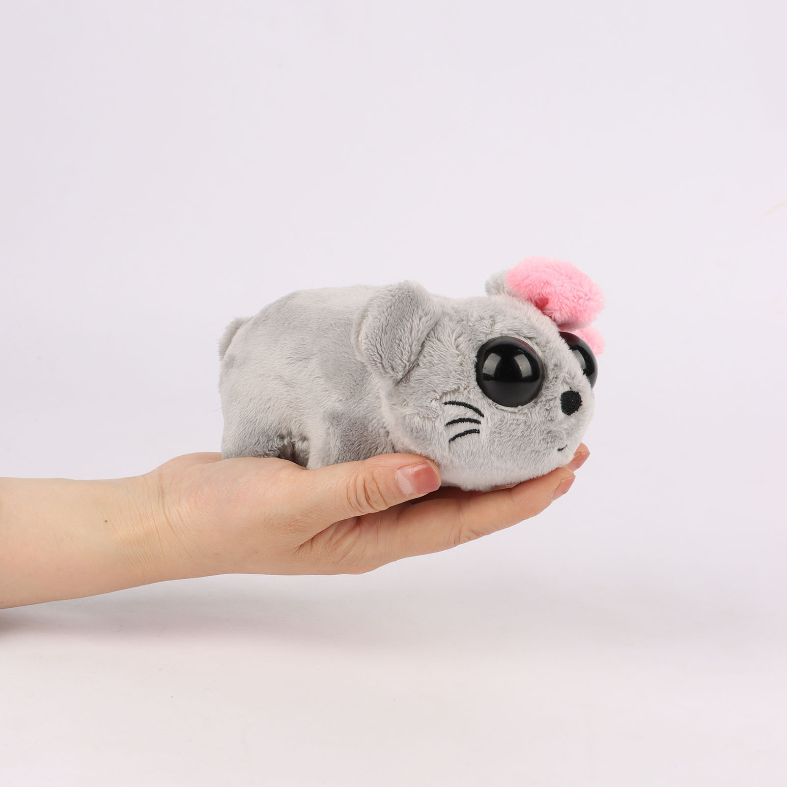 Trending crying sad hamster meme plush fluffy toy music sound sad hamster keychain