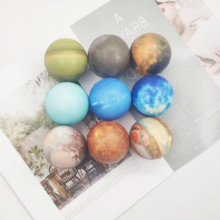 Eco-friendly PU Educational Anti Stress Solar Planets Balls Solar System Stress Ball for Kids