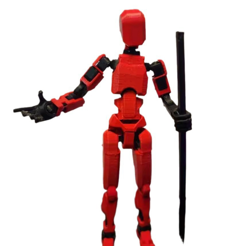 articulated 13 robot action figure dummy t13 multi-jointed movable robot 3d printing action figure for kids toys