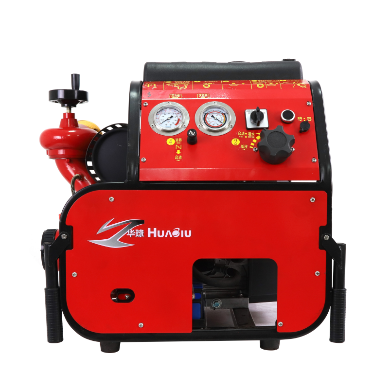 Quality electric starter gasoline engine large flow portable fire fighting water pump for truck