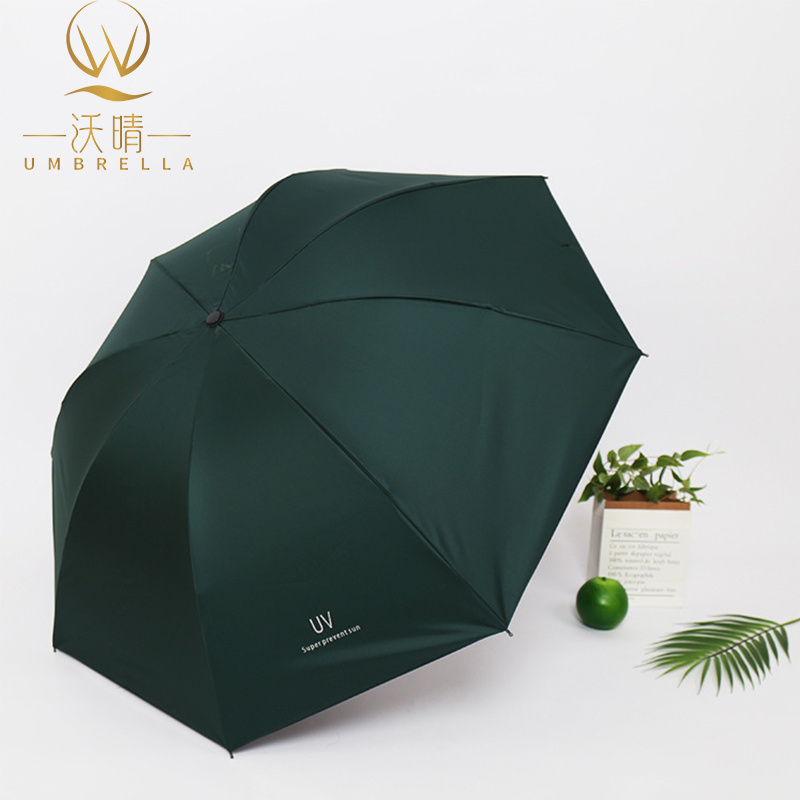 Best-selling Color  3-fold Umbrella With Logo Printing Promotional Women S Men S Uv Waterproof Umbrella