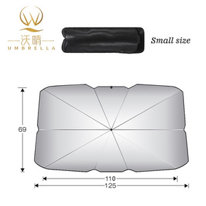 Car Umbrella Tents Portable Nylon Sunshade Cover Uv Resistant Foldable Windshield Car Umbrella