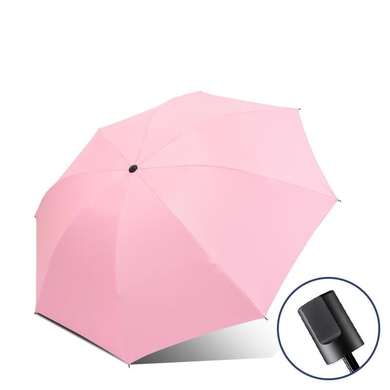 Anti-UV 3 Folding Windproof umbrella with logo Sun Resistant Uv Protection umbrellas paraguas