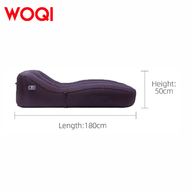 WOQI Portable Outdoor Lazy Quick Inflatable Camping Beach Inflatable Bed Air Sofa Sleeping Chair