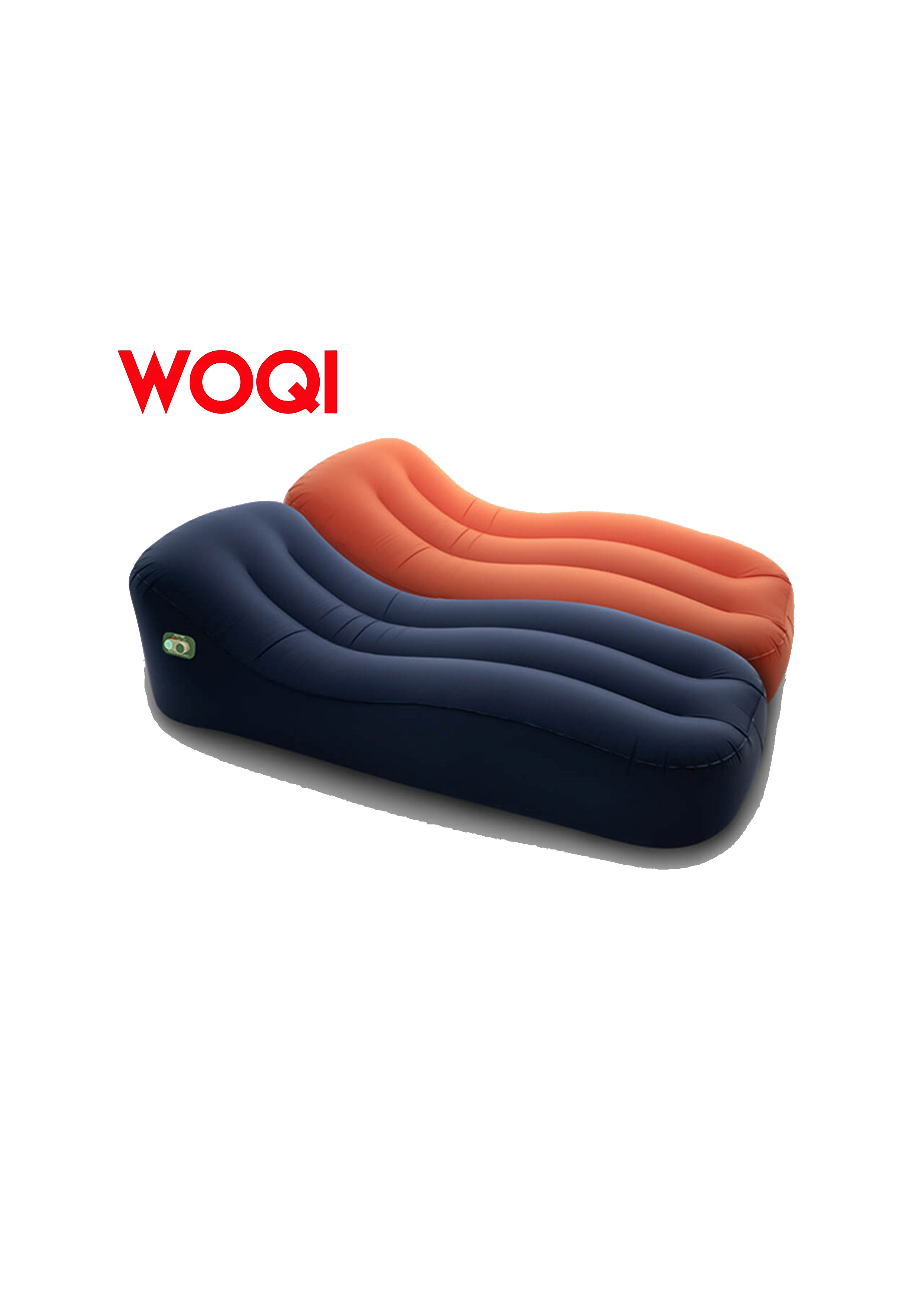 WOQI Portable Outdoor Lazy Quick Inflatable Camping Beach Inflatable Bed Air Sofa Sleeping Chair