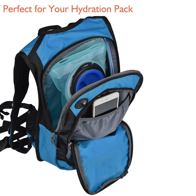 WOQI Camo Hydration Bladder Water Resistant Backpack with Switch Bite BagHydration Bladder, Nylon Hydration Bladder, Nylon