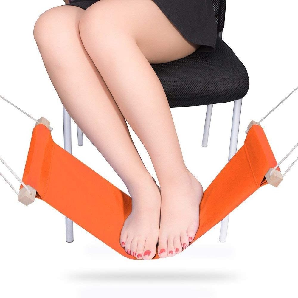 High Quality Portable Mini Comfortable Under Desk Stand Rest Foot Hammock  Adjustable Foot Hammock