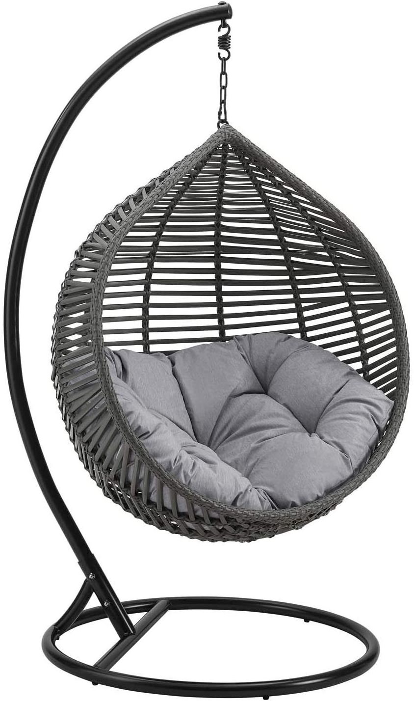 Woqi High quality  Rattan Wicker  Egg Swinging Chairs, Factory Delivery Patio Outdoor camping  Swing Chair