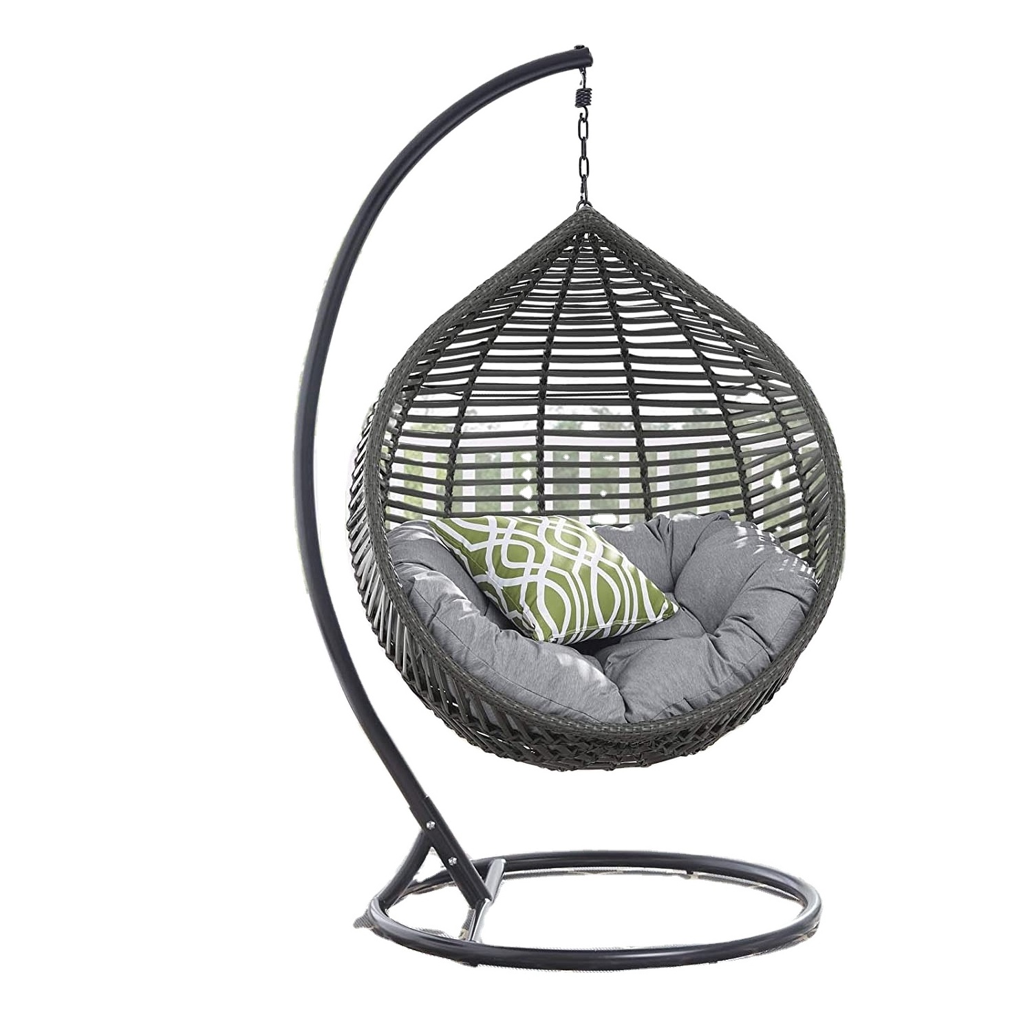 Woqi High quality  Rattan Wicker  Egg Swinging Chairs, Factory Delivery Patio Outdoor camping  Swing Chair