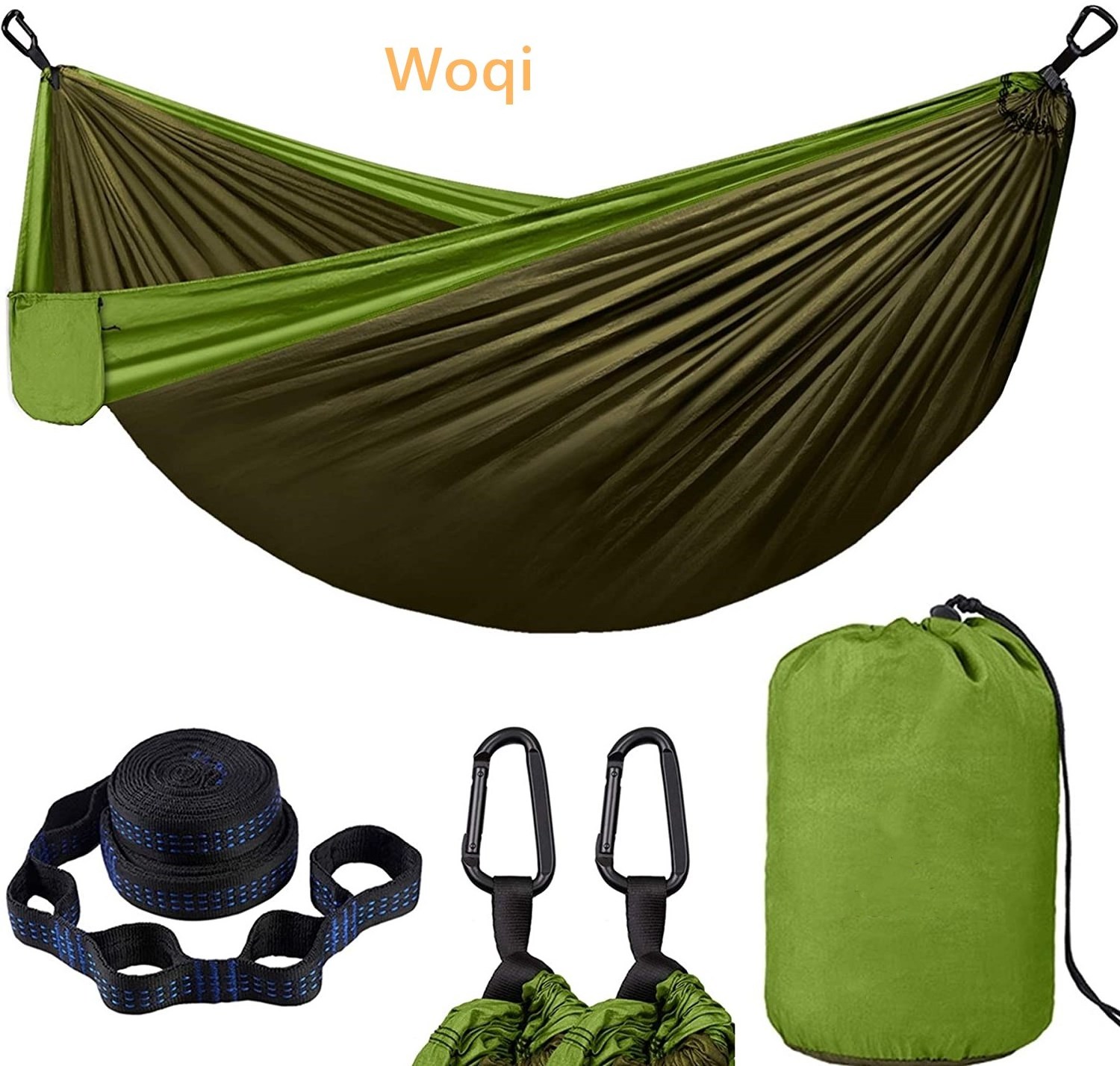 Woqi Easy To Pack Hammock  Accessories Gear for Indoor Outdoor Backpacking, Travel,Hiking, Beach Hammock