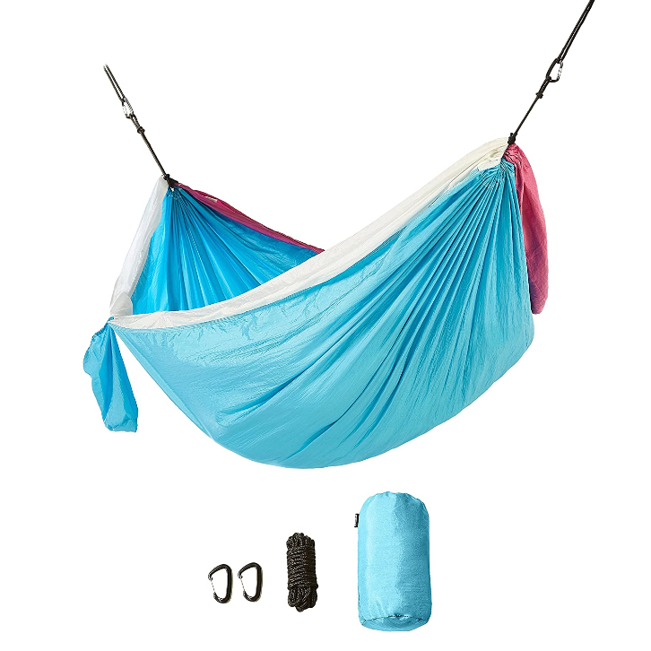 Woqi Manufacturer LOW MOQ Custom Double and Single Travel Lightweight Camping Hammock Outdoors