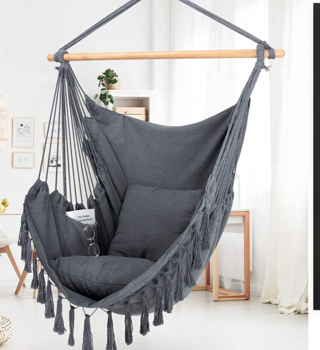 Woqi  outdoor sewing chair Hanging Chair Swing Hammock Chair with Cushion