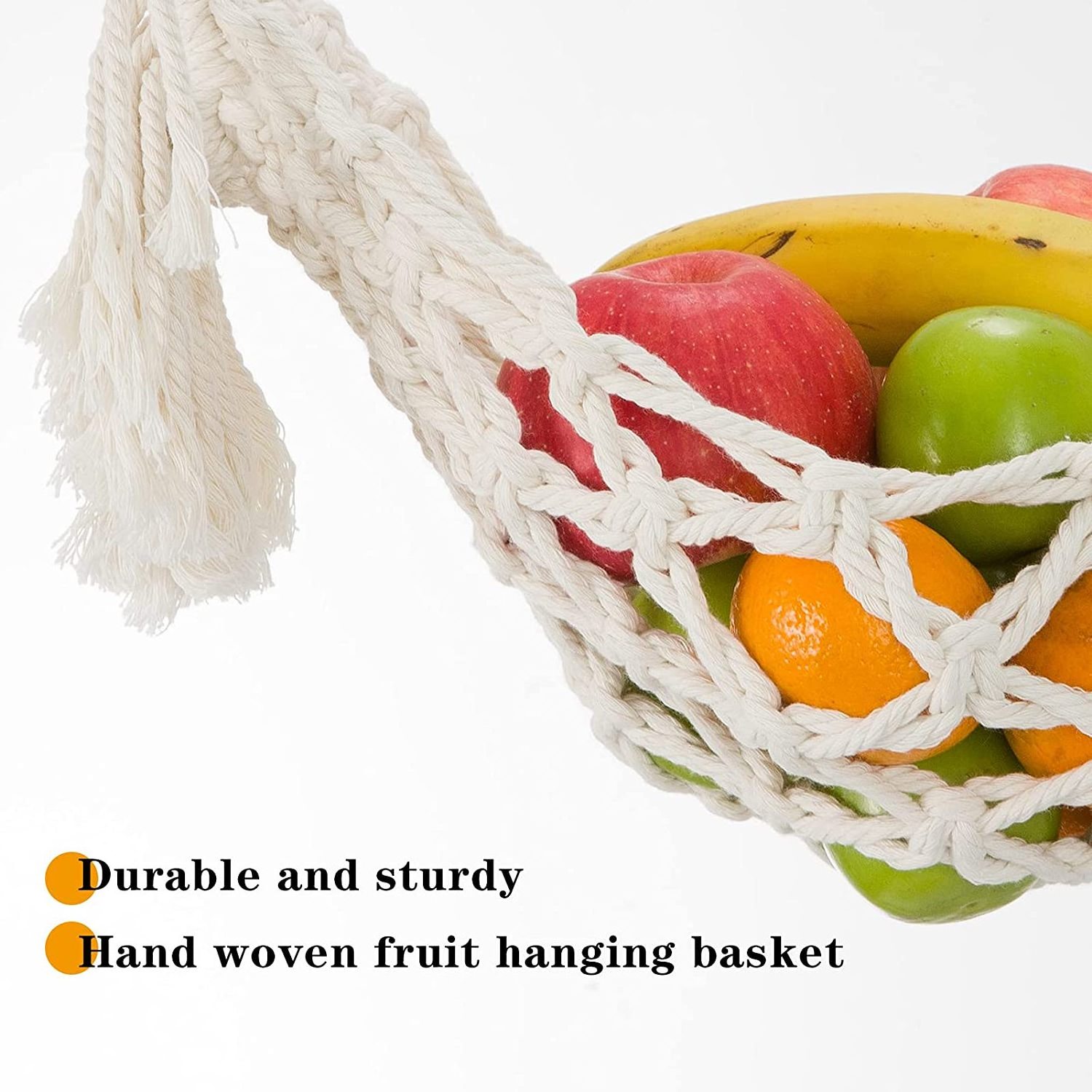 Woqi Nice DIY Fruit Hammock  Under Cabinet  Kitchen Living Room Fresh Fruit Storage  Veggie Hammock