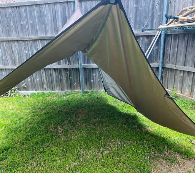 Woqi Camping Hammock with Rain Fly Tarp and Mosquito Net Tent   Nylon Parachute Hammock