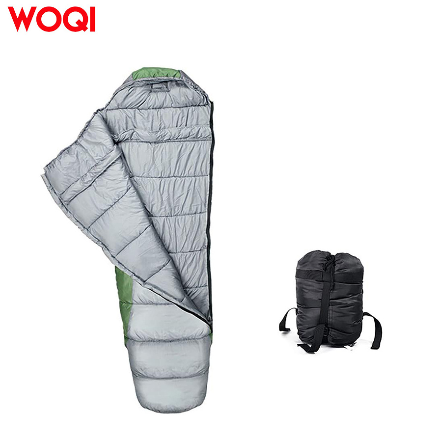 Woqi Goose Down Hammock Sleeping Bag with Compression Bag Camping Insulation Underquilt Lazy bag