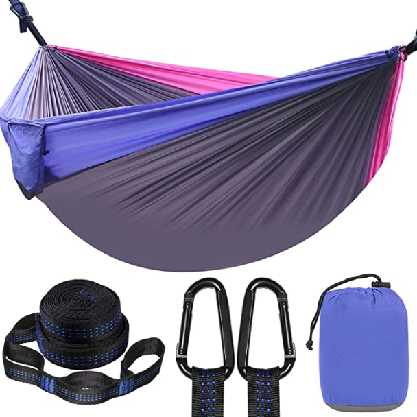 Woqi Factory Custom Double Single Travel Camping Hammock Lightweight Portable Outdoor Hammocks