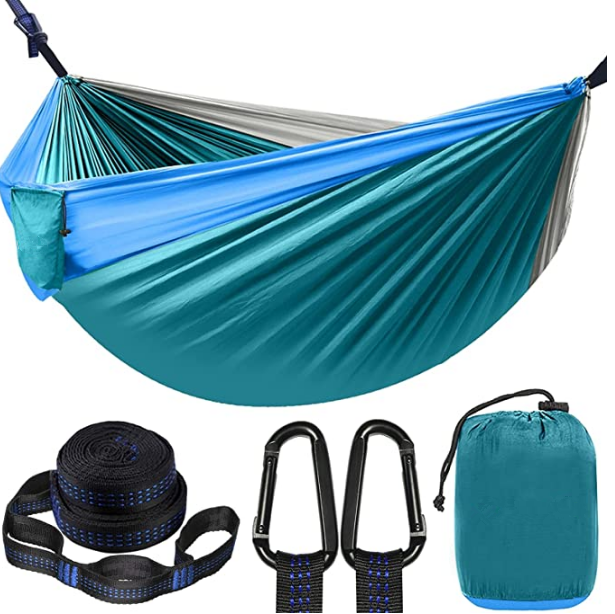 Woqi Portable Hammock Swing 2 Person Double Mosquito Net Hammock Chair Nylon Garden Outdoors Camping Hammocks