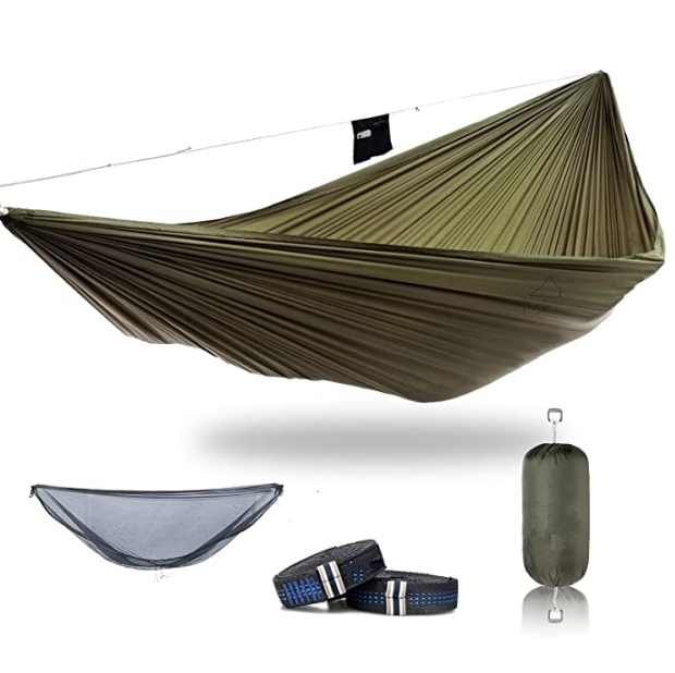 Woqi Mosquito Free Camping and Outdoor Hammocks Tent Lightweight Ripstop hammock with bug net