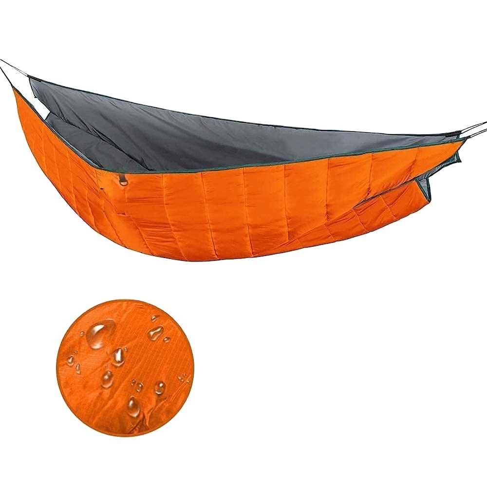 WOQI Double Hammock Underquilt with Top Quilt Full Under Quilt Blanket Ultralight Blanket Cotton Hammock