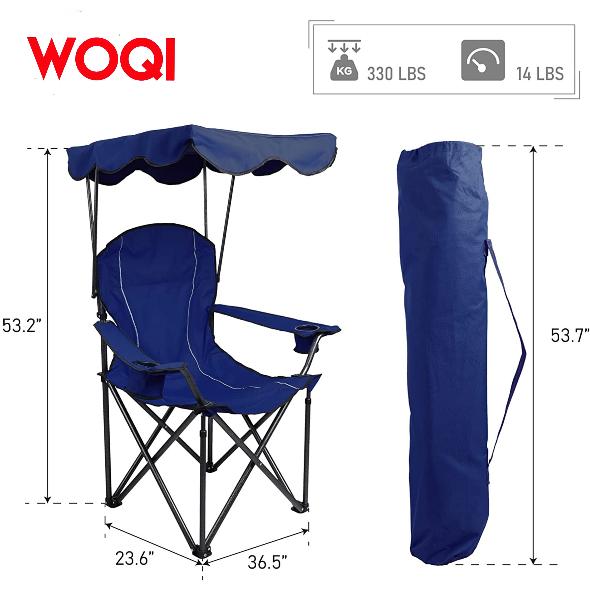 Woqi  camping foldable  metal frame   chair Wholesale  Folding   Chair with  carry bag easy take