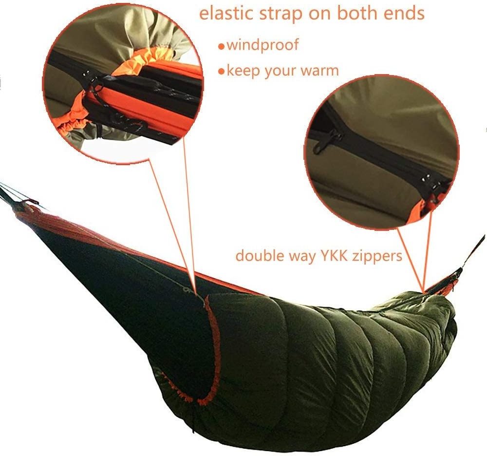 Woqi Winter Hammock Insulated Down Under quilt for Outdoor Camping Hammocks Sleeping bags