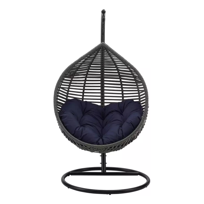 Woqi Egg Large Rattan Wicker Swing Hanging Chair Multifunctional Swing Chairs for Indoor Outdoor Patio Garden