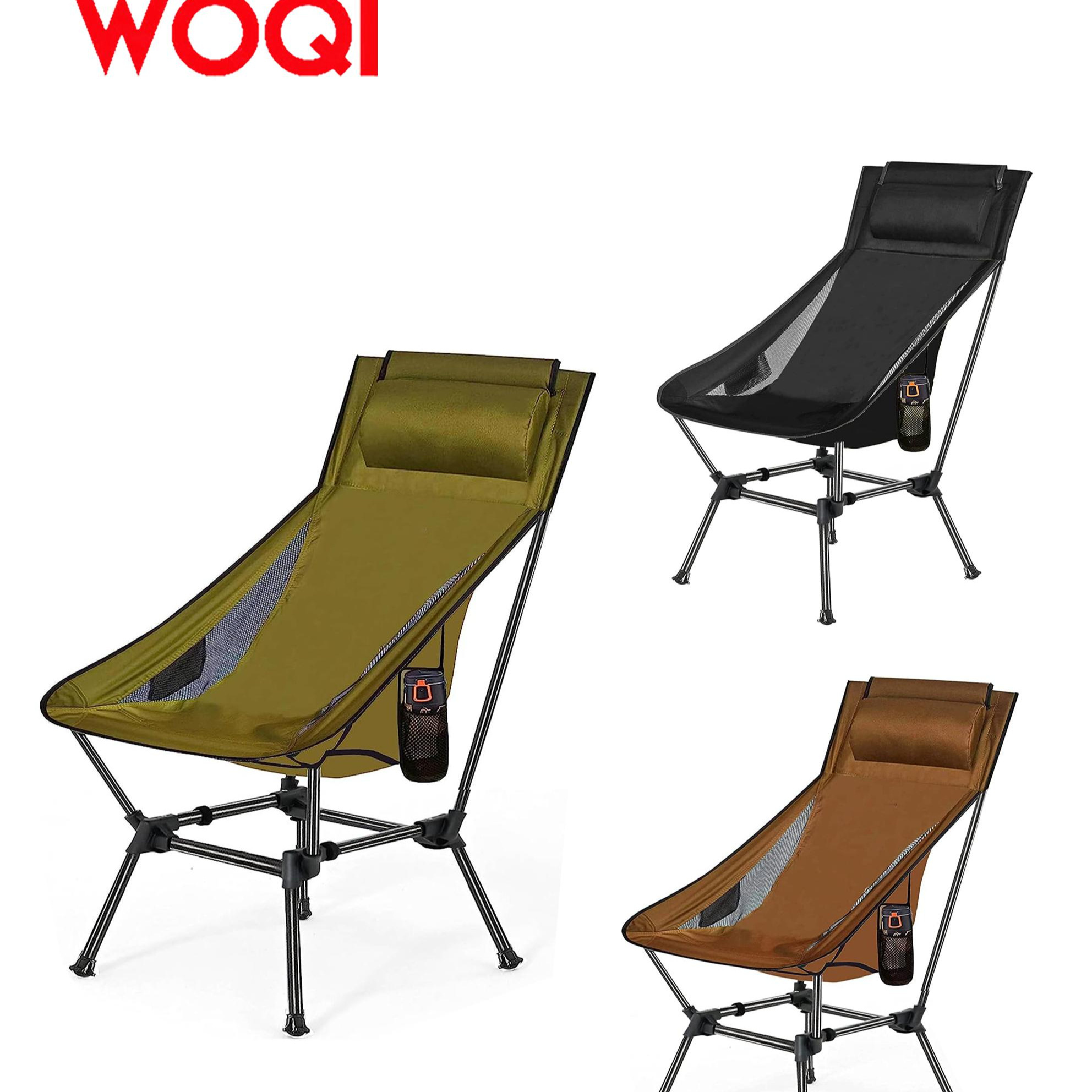 WOQI camping chair, two-way compact backpack chair, portable folding chair beach chair