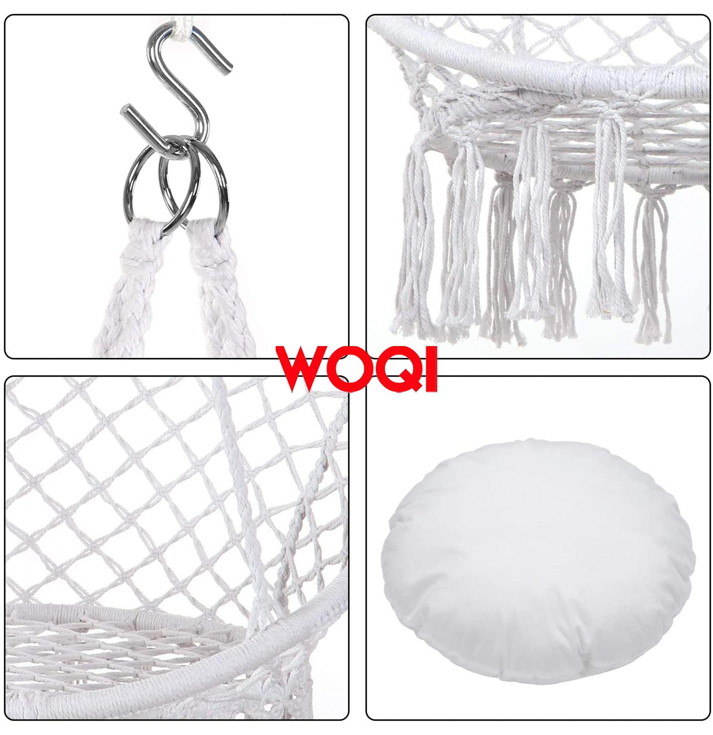 WOQIi Web Chair Swing Swing Outdoor Play Equipment Quick and Easy Assembly and Installation