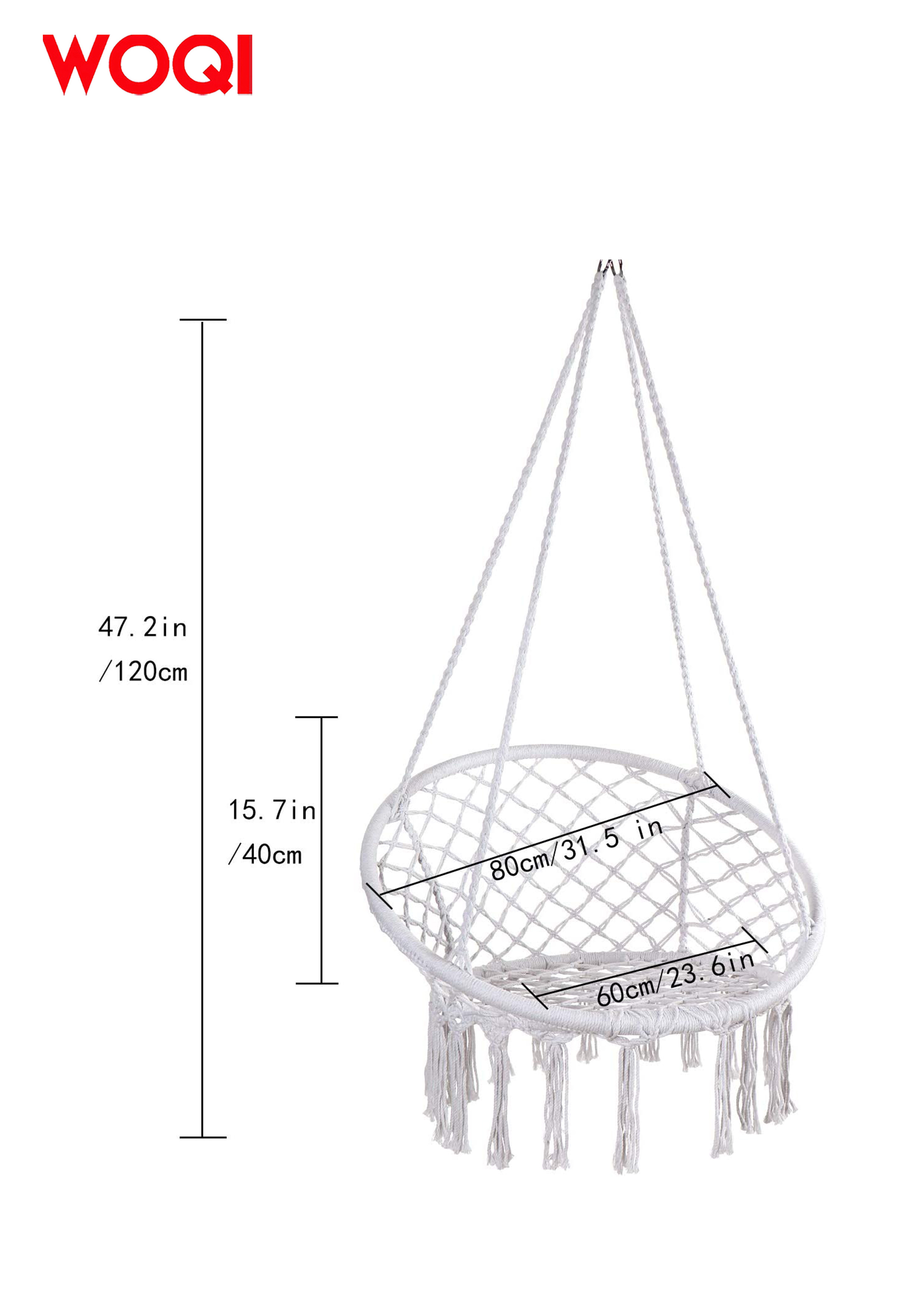 WOQIi Web Chair Swing Swing Outdoor Play Equipment Quick and Easy Assembly and Installation