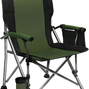 WOQI Camping Chair for Heavy People Oversized Outdoor Chairs with Cup Holder and Storage Bag