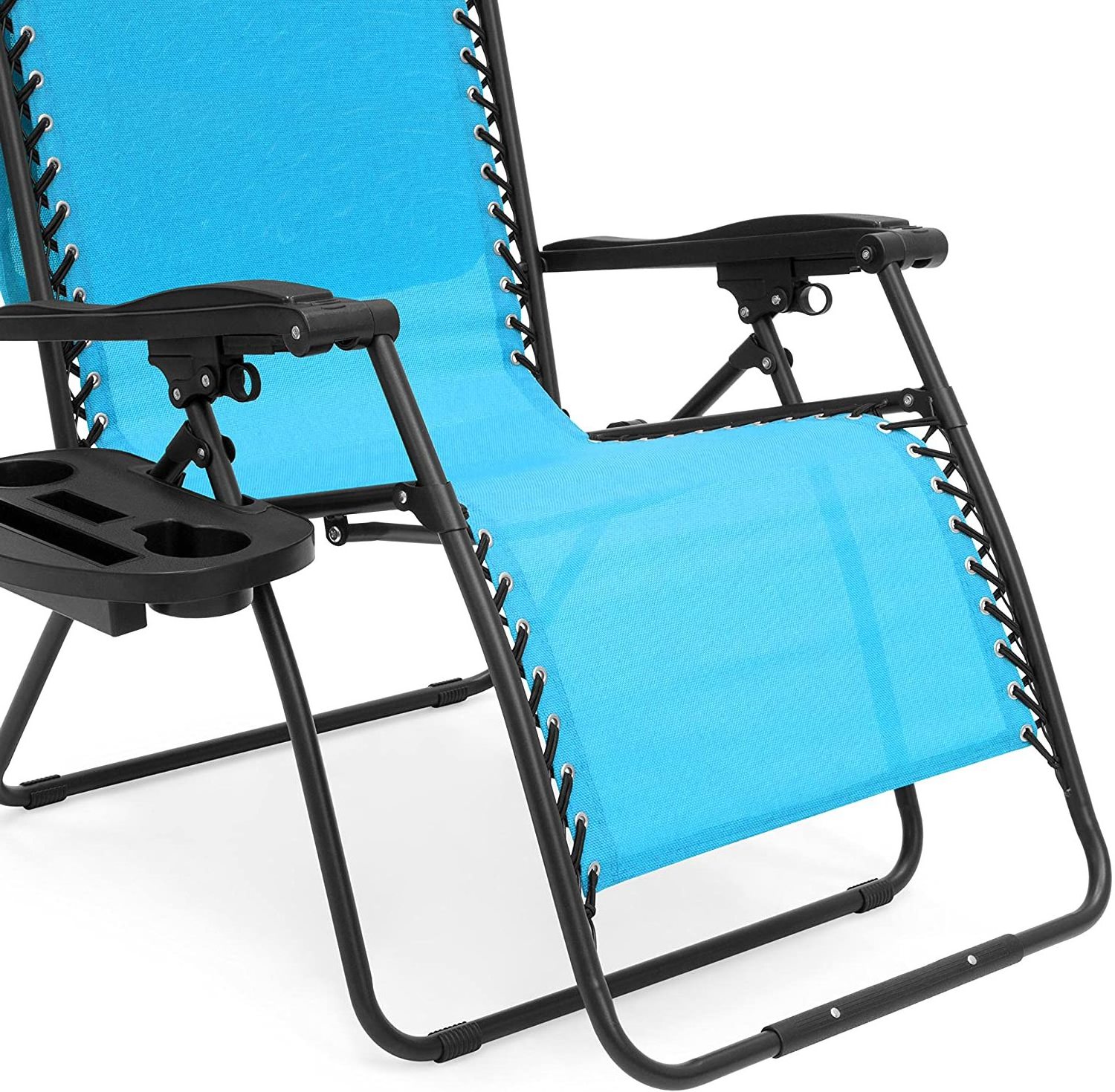 WOQI Sun lounger Chair Garden Leisure Chair chaise longue Folding Metal deck chair