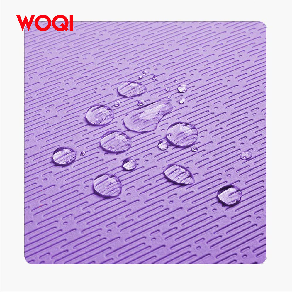 Woqi  premium ecologyc gym floor soft meditation round sustainbale home yoga mat