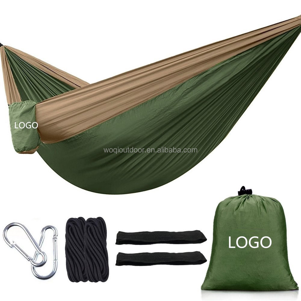 Woqi-outdoor swings for adults camping 210Tparachute portable nylon fabric hammock baby hanging cradles