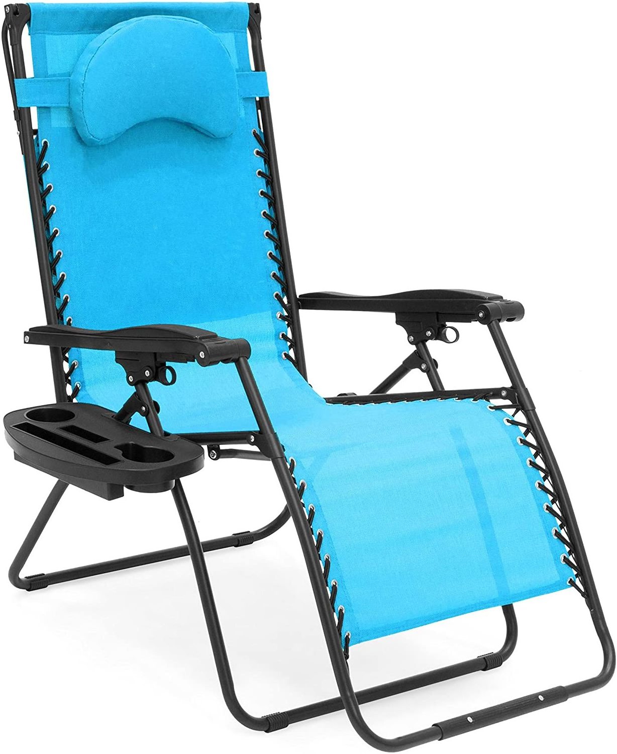 WOQI Sun lounger Chair Garden Leisure Chair chaise longue Folding Metal deck chair