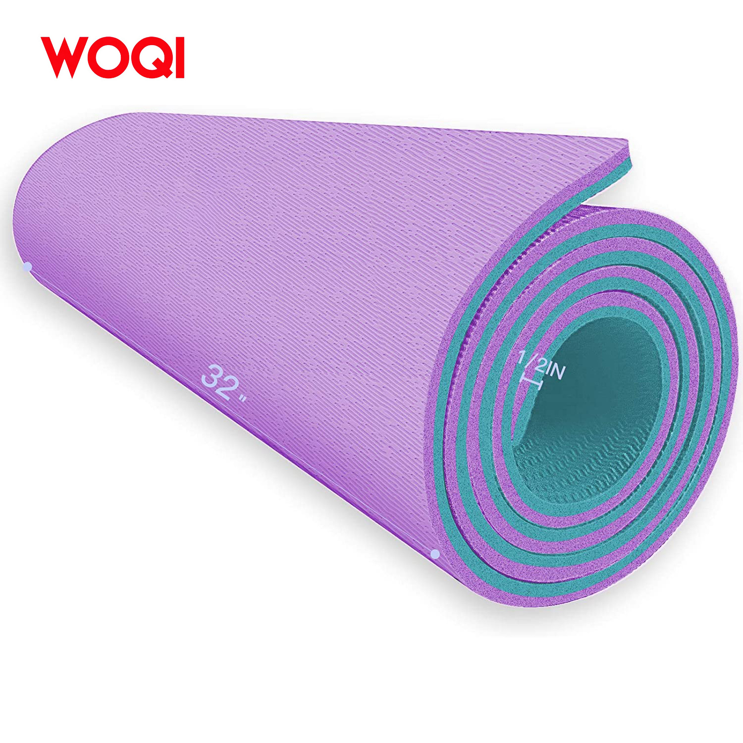 Woqi  premium ecologyc gym floor soft meditation round sustainbale home yoga mat