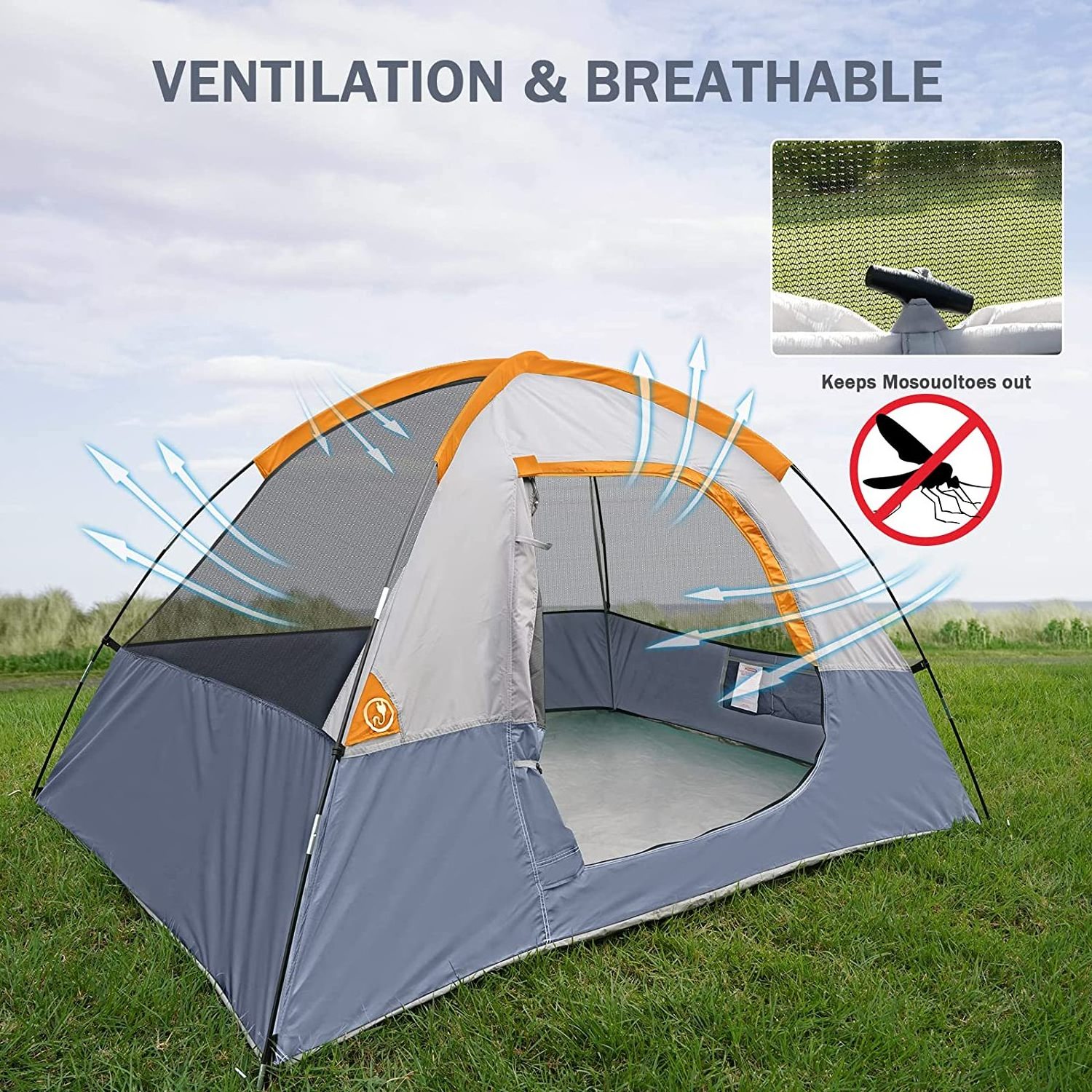 WOQI Cheap Promotion Oxford Fabric Canvas turbo life cabin camping tent in china