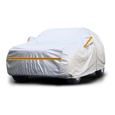 Woqi Waterproof All Weather 6 Layers Outdoor Car Cover for Automobiles Full Cover Rain Sun Wind Hail Protection SUV Car Cover