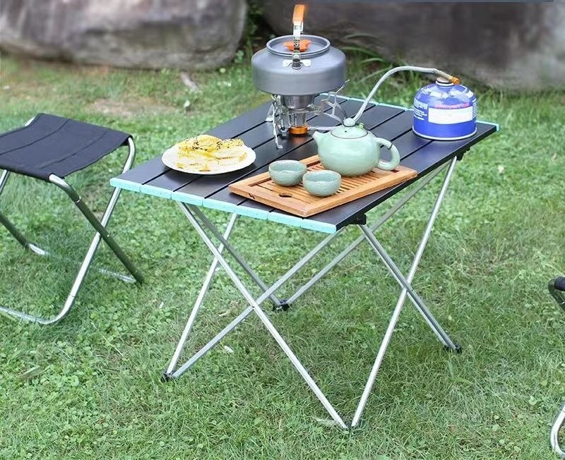 Woqi Different Sizes Roll Up Foldable Ultralight Kitchen Furniture Cooking Camping Table For Outdoor