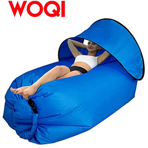 WOQI portable inflatable sofa with shed,  unique shading design, beach chair inflatable chair camping chair