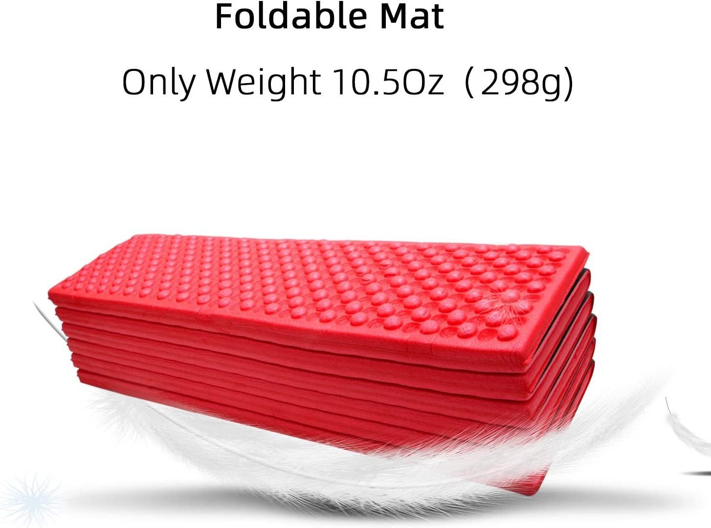 Woqi Folding XPE Foam Egg Camping Mat Camping Insulated Sleeping Mat The Best Sleeping Pad for backpacking