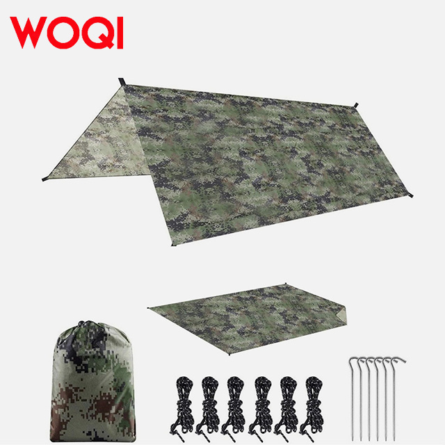 WOQI High Quality 3x3 Barbecue and Picnic Sunshade, UV Protection, Camo, Lightweight Hiking Camping Tent, Waterproof Canopy