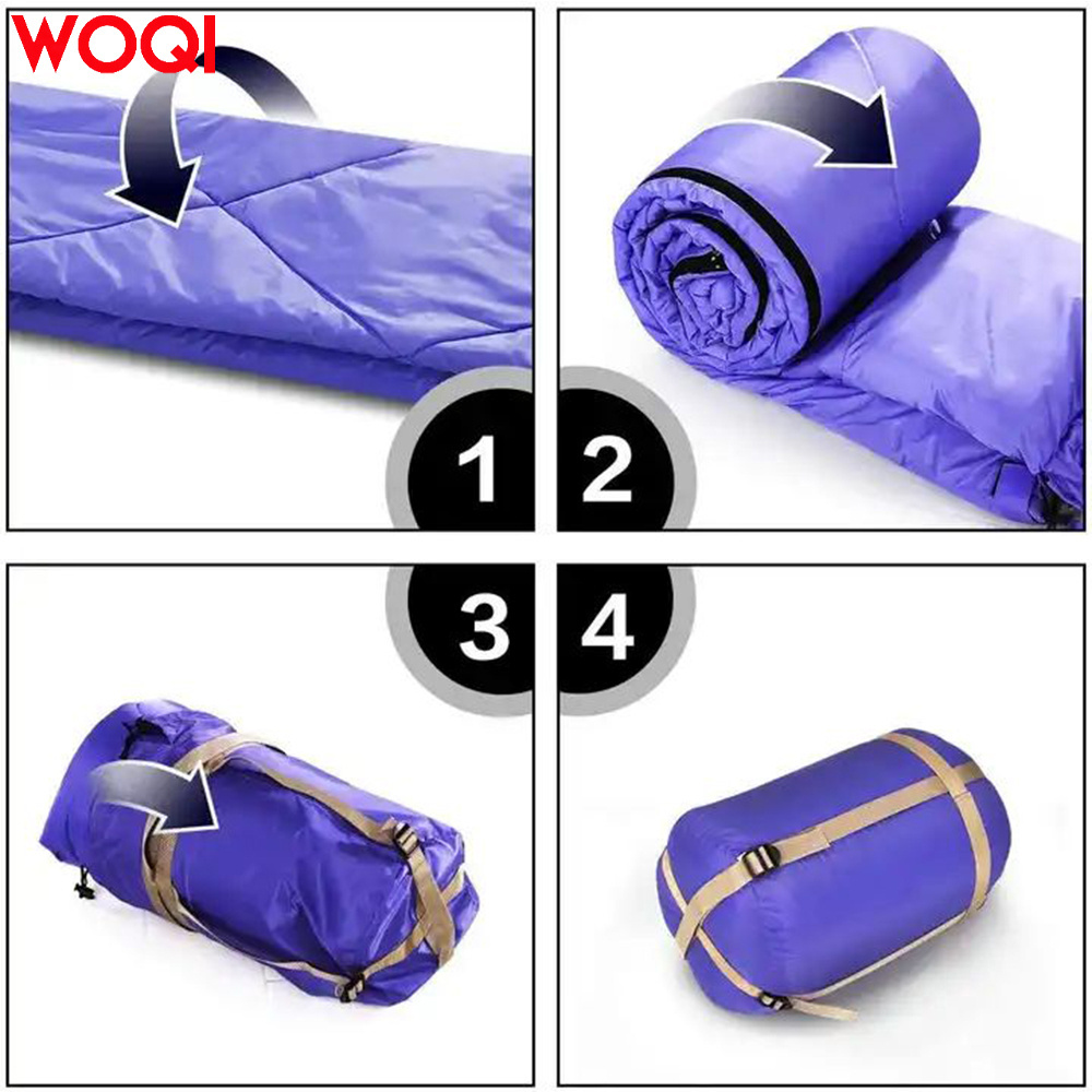 Woqi Sleeping Bag for Adults Kids 4 Seasons Warm Cold Weather Waterproof Lightweight Portable Camping Gear Equipment