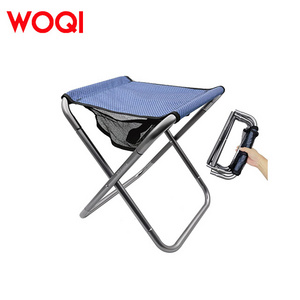 WOQI Portable Ultra Light Mini Camping Chair Outdoor Beach Folding Bench