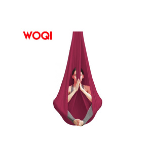 WOQI High Quality Strap Carabiner Antigravity Yoga Nylon Swing Set Aerial Yoga Hammock