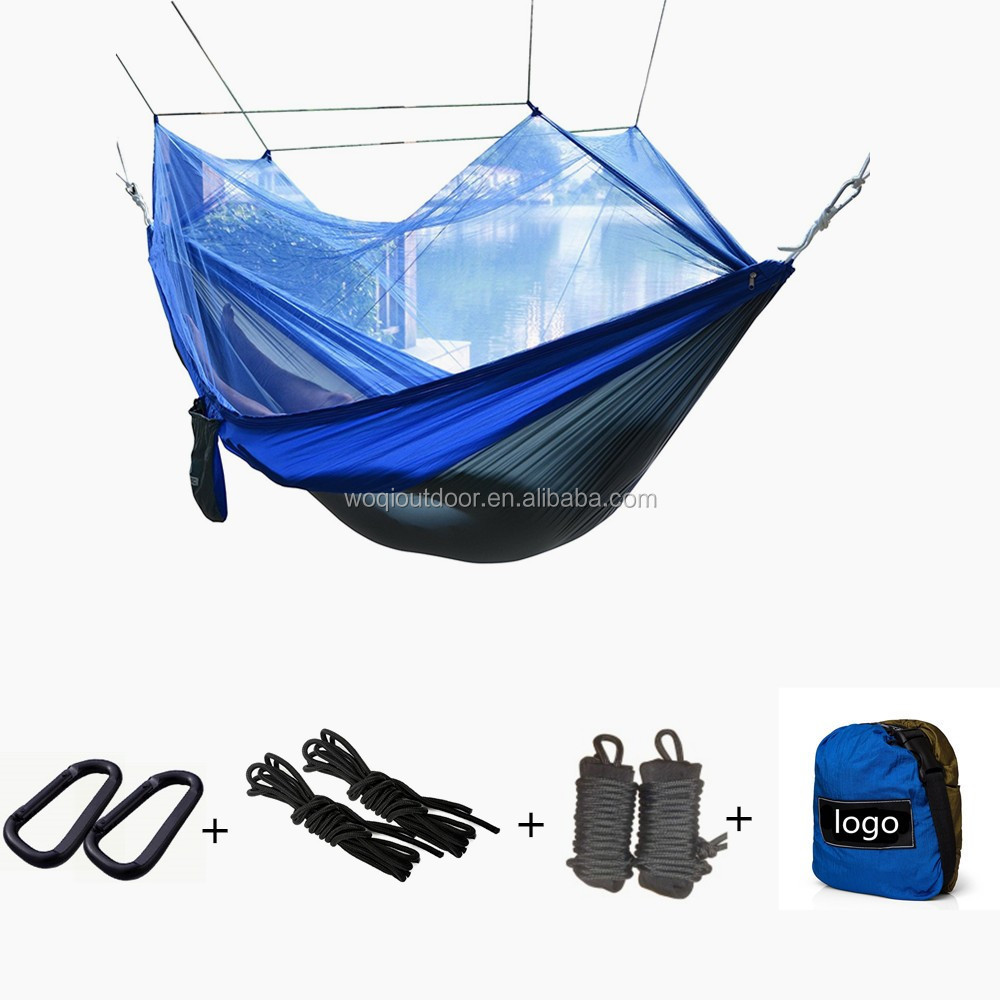 Woqi Customized Hammock with Mosquito Net, Nylon Camping swing  Hammock