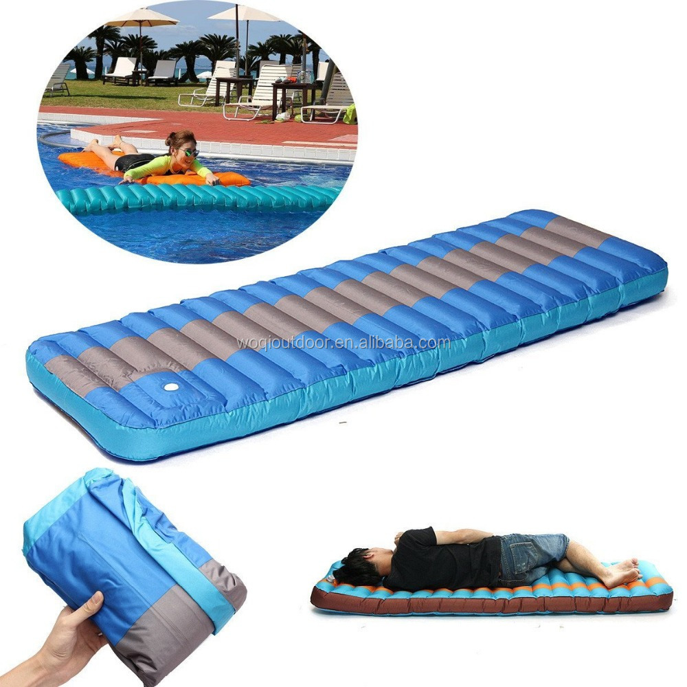 Woqi-Hot Sale Ultralight Camping Mattress,Inflatable Sleeping Pad for Hiking Backpacking Hammock