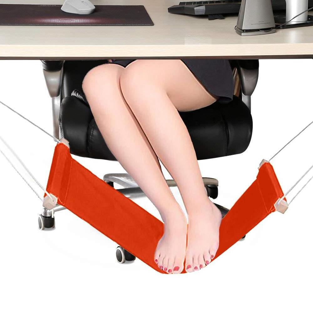 Woqi High Quality Adjustable Portable foot hammock   Mini Stand Office Under Desk  Feet Rest  hammock