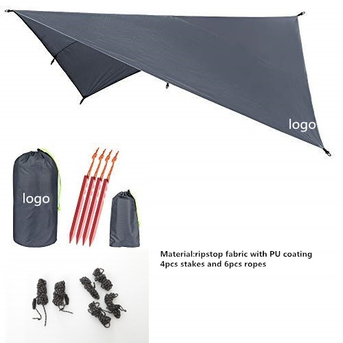 WOQI Azamzon  Hot  Sales  Lightweight Hammock Rain Fly Tent Tarp Waterproof Rain Cover Rain Fly of hammock