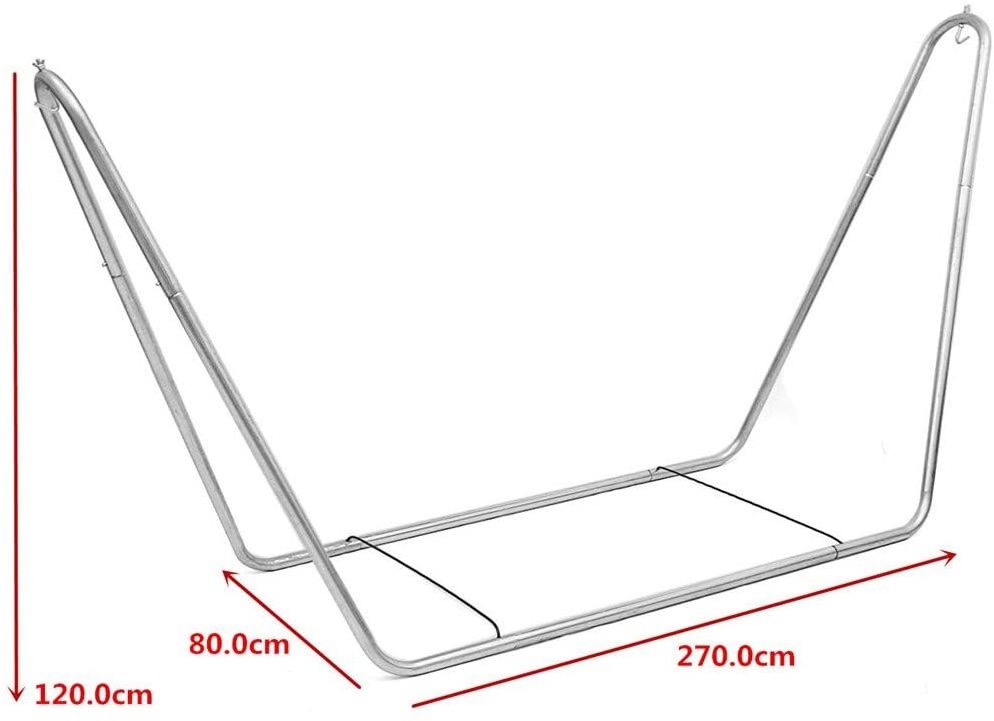 WOQI Outdoor Wholesale Heavy Duty Steel Stainless Steel single person hammock stand