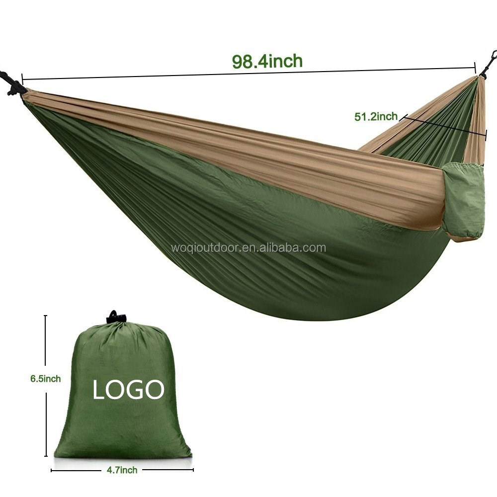 Woqi-outdoor swings for adults camping 210Tparachute portable nylon fabric hammock baby hanging cradles